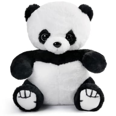 A picture of a panda plushie.