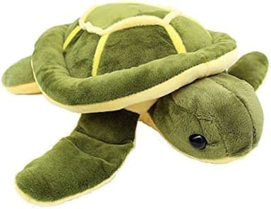 A picture of a sea turtle plushie.